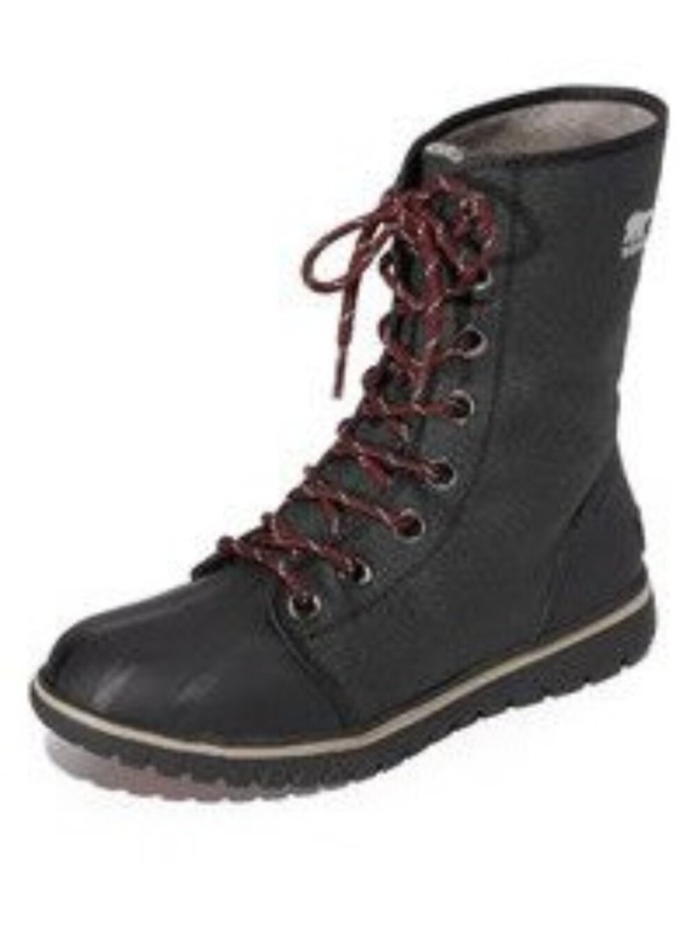Sorel Cozy 1964 Boots Black Canvas Winter Waterproof Snow Boots Hiking Outdoors